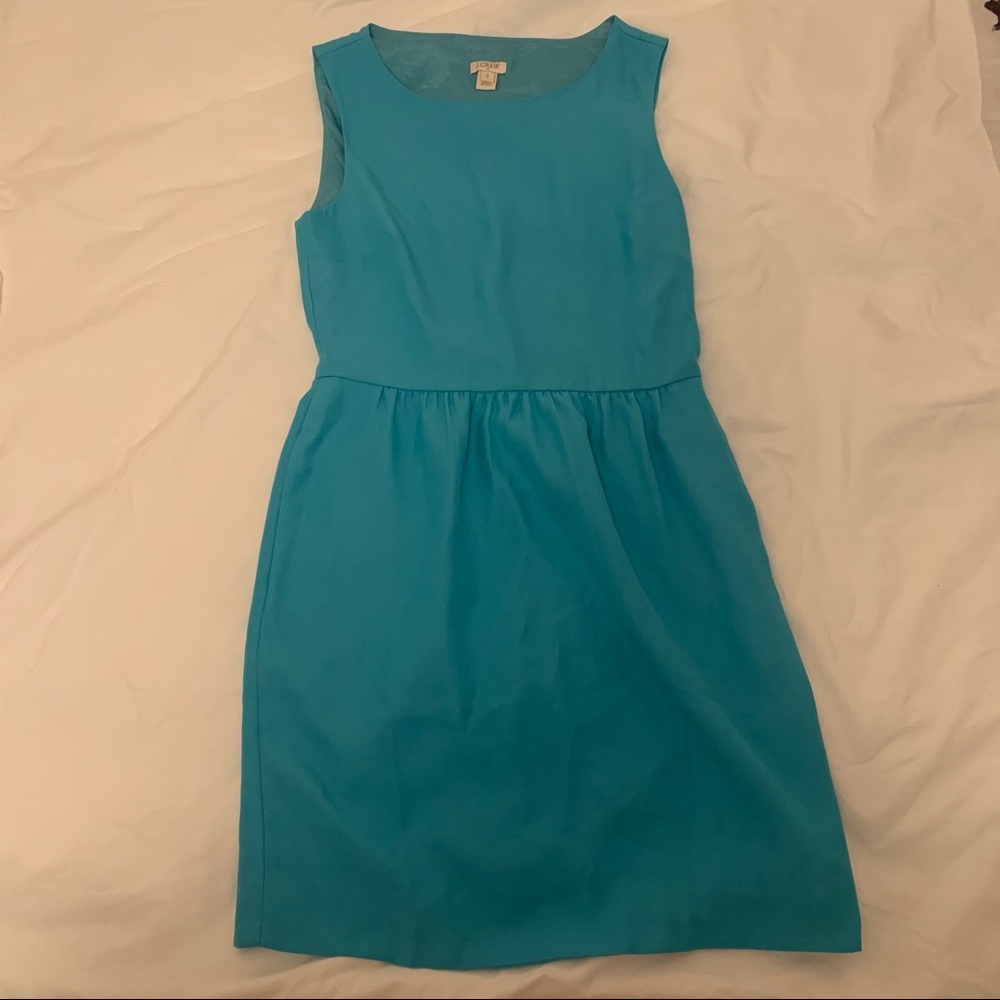 JCrew Factory Sky Blue A-Line Dress